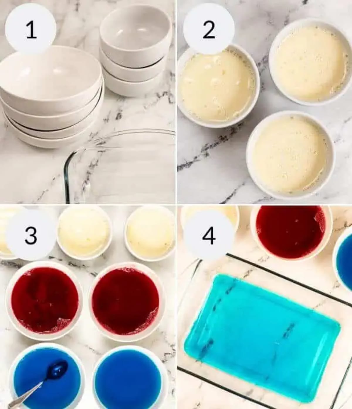Patriotic Layered Jello