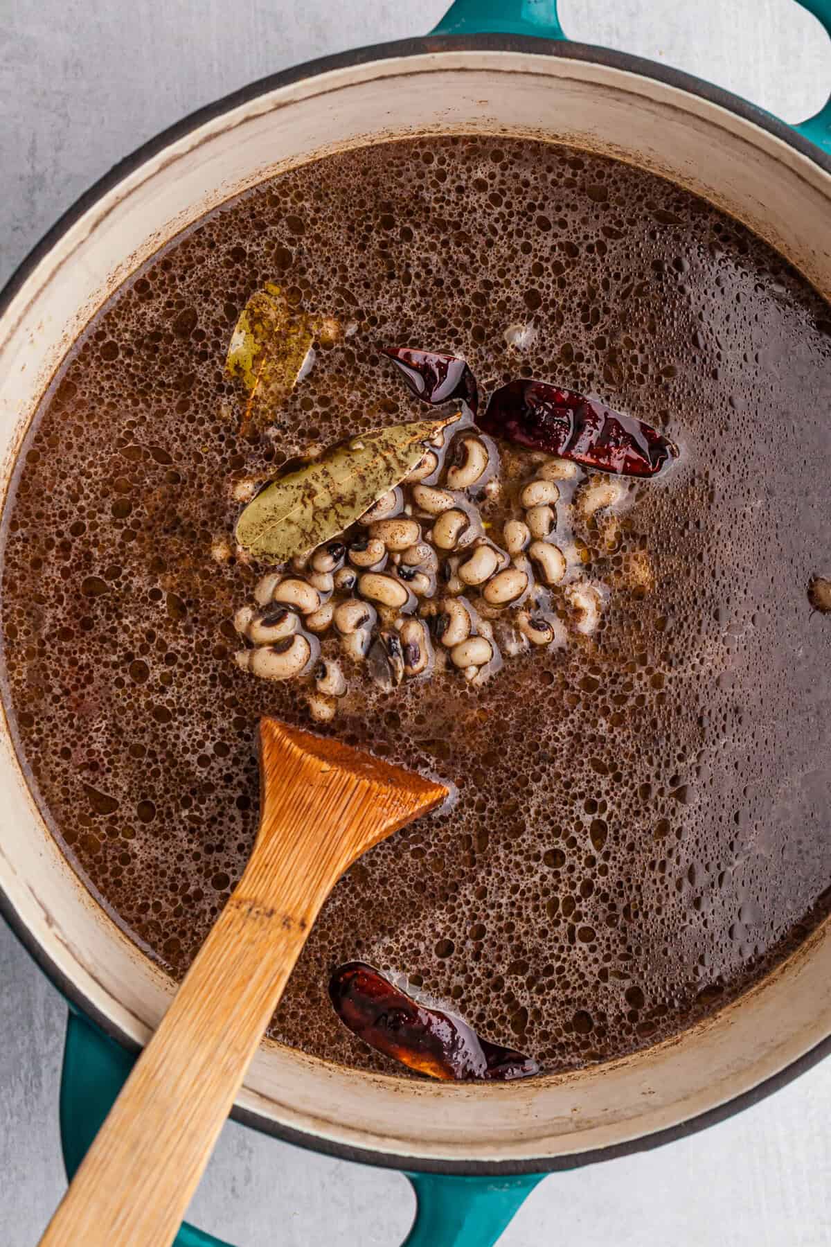Brothy Black Eyed Peas Recipe