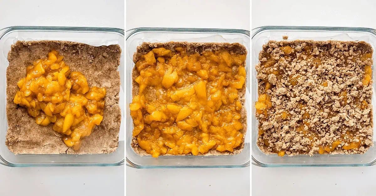 Peach Bars with Crumb Topping