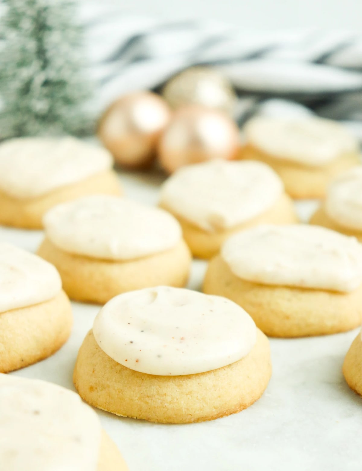 Glazed Eggnog Cookies