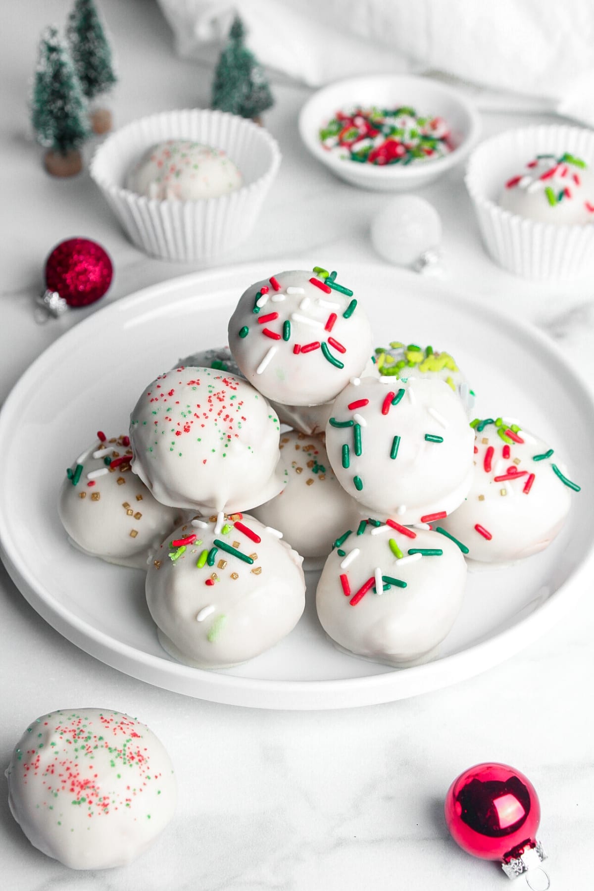 Sugar Cookie Protein Truffles