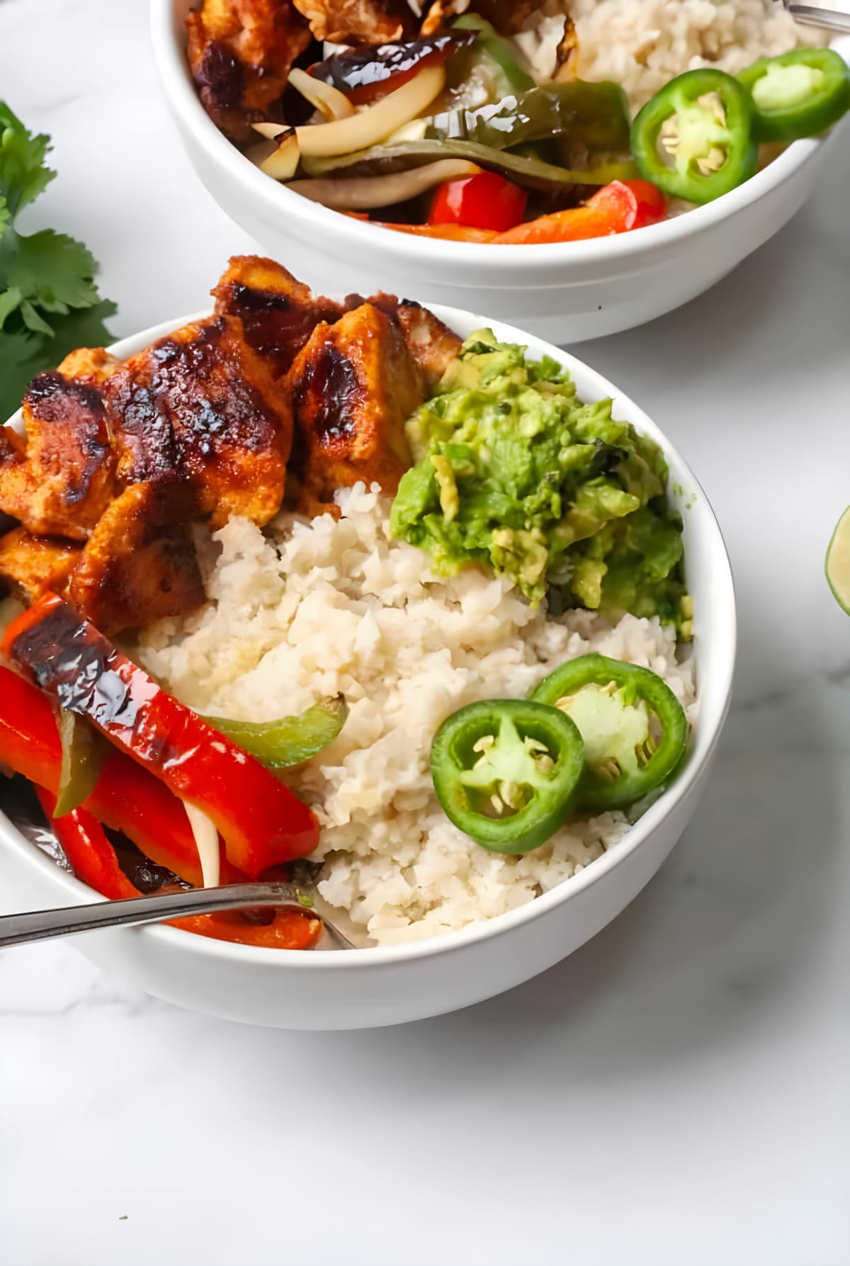 Whole30 Chicken Fajita Bowls