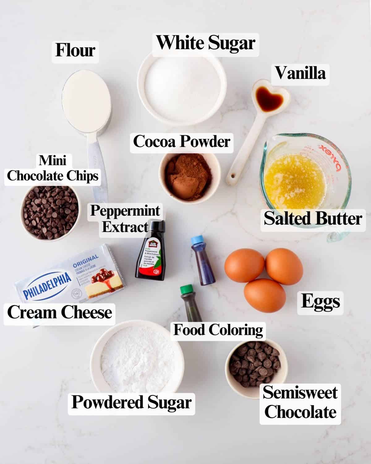 Mint Cream Cheese Brownies