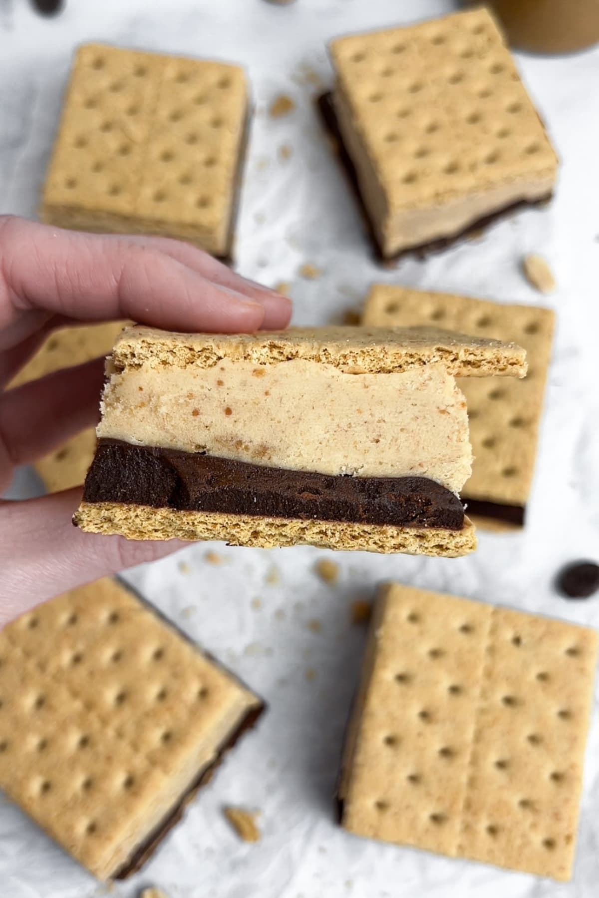 Frozen Peanut Butter S'mores