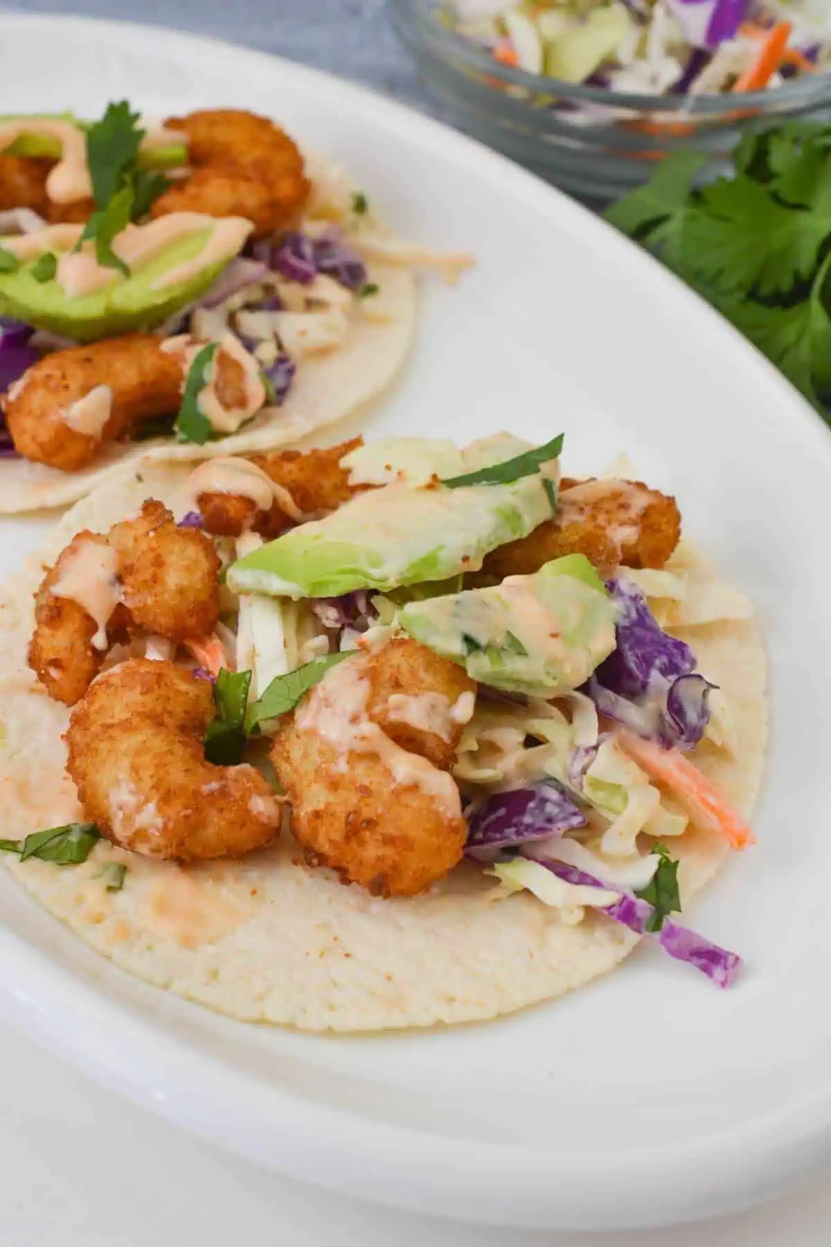 Boom Boom Shrimp Tacos