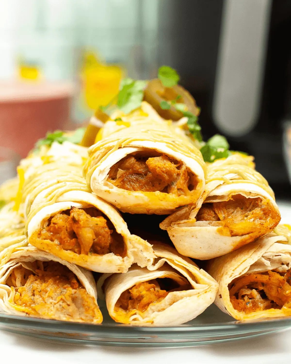 Chicken Air Fryer Taquitos