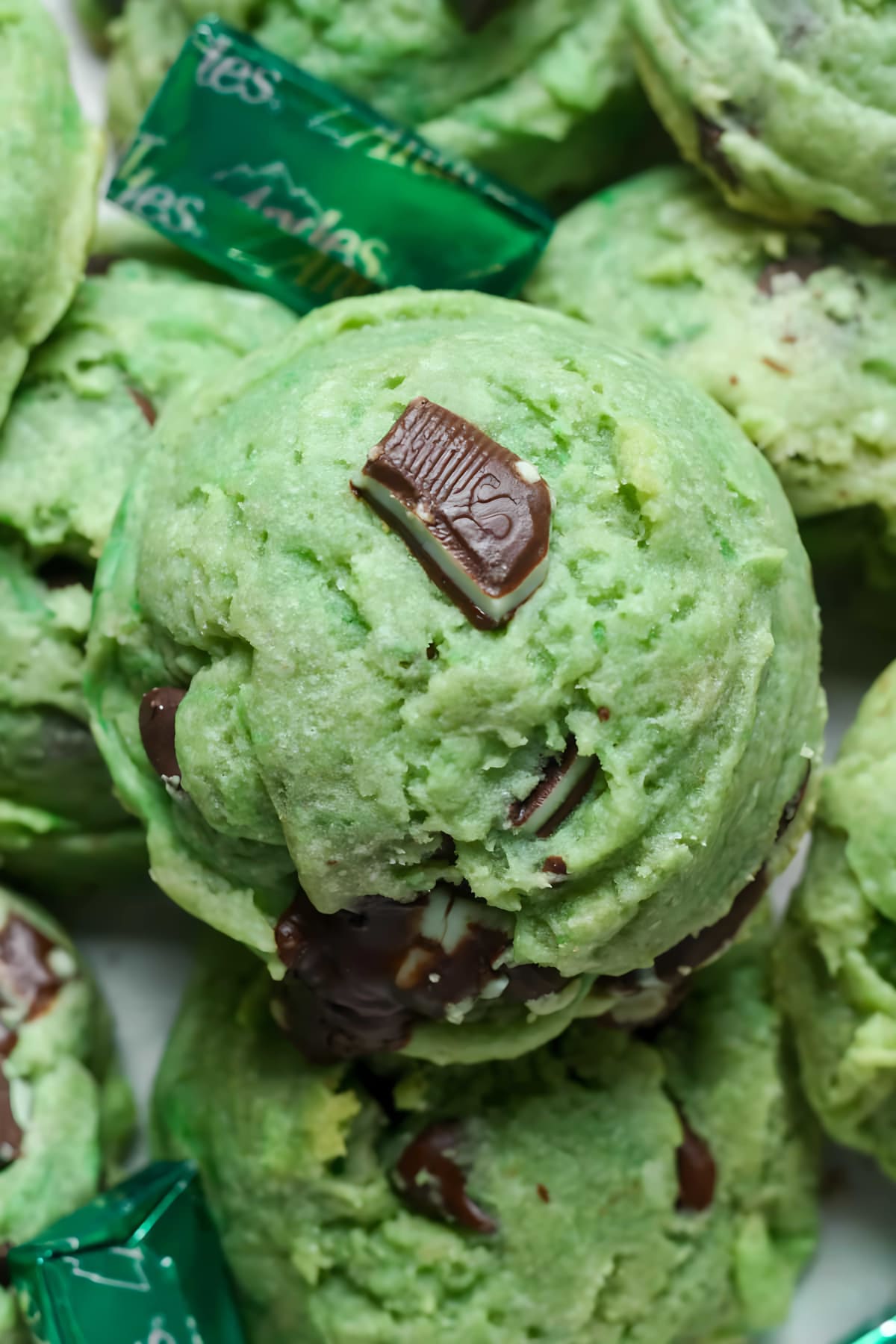 Mint Chocolate Chip Cookies