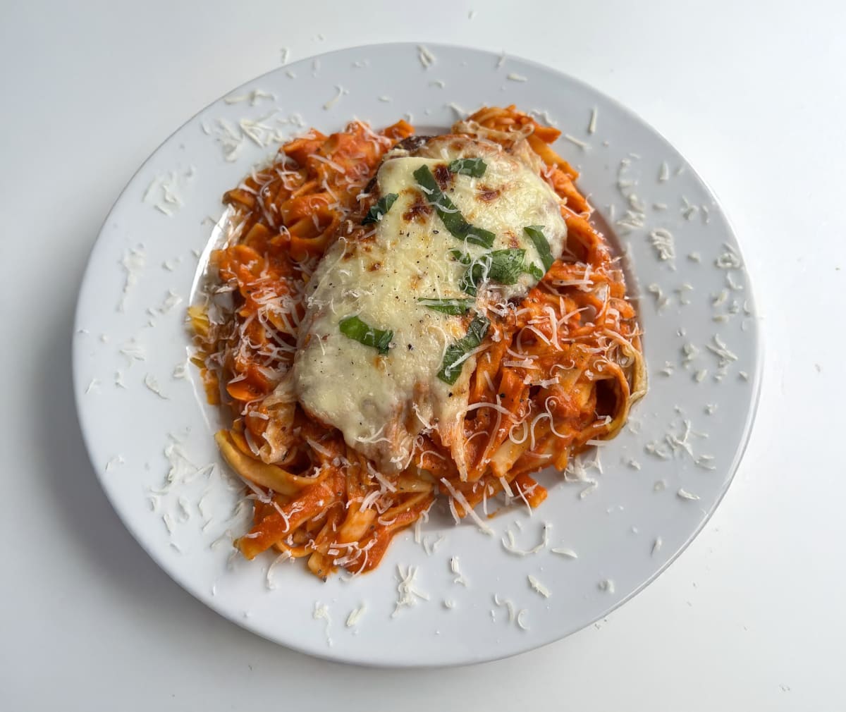 Chicken Parmesan Pasta with Hidden Veggies
