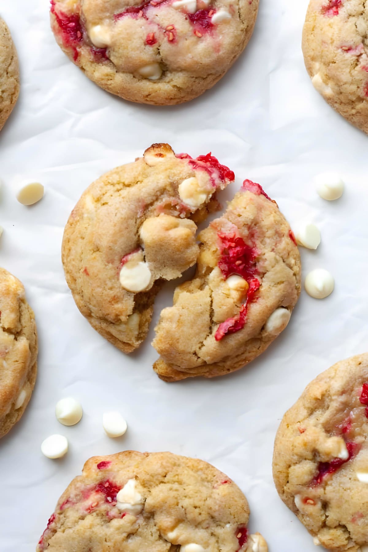 Raspberry White Chocolate Cookies