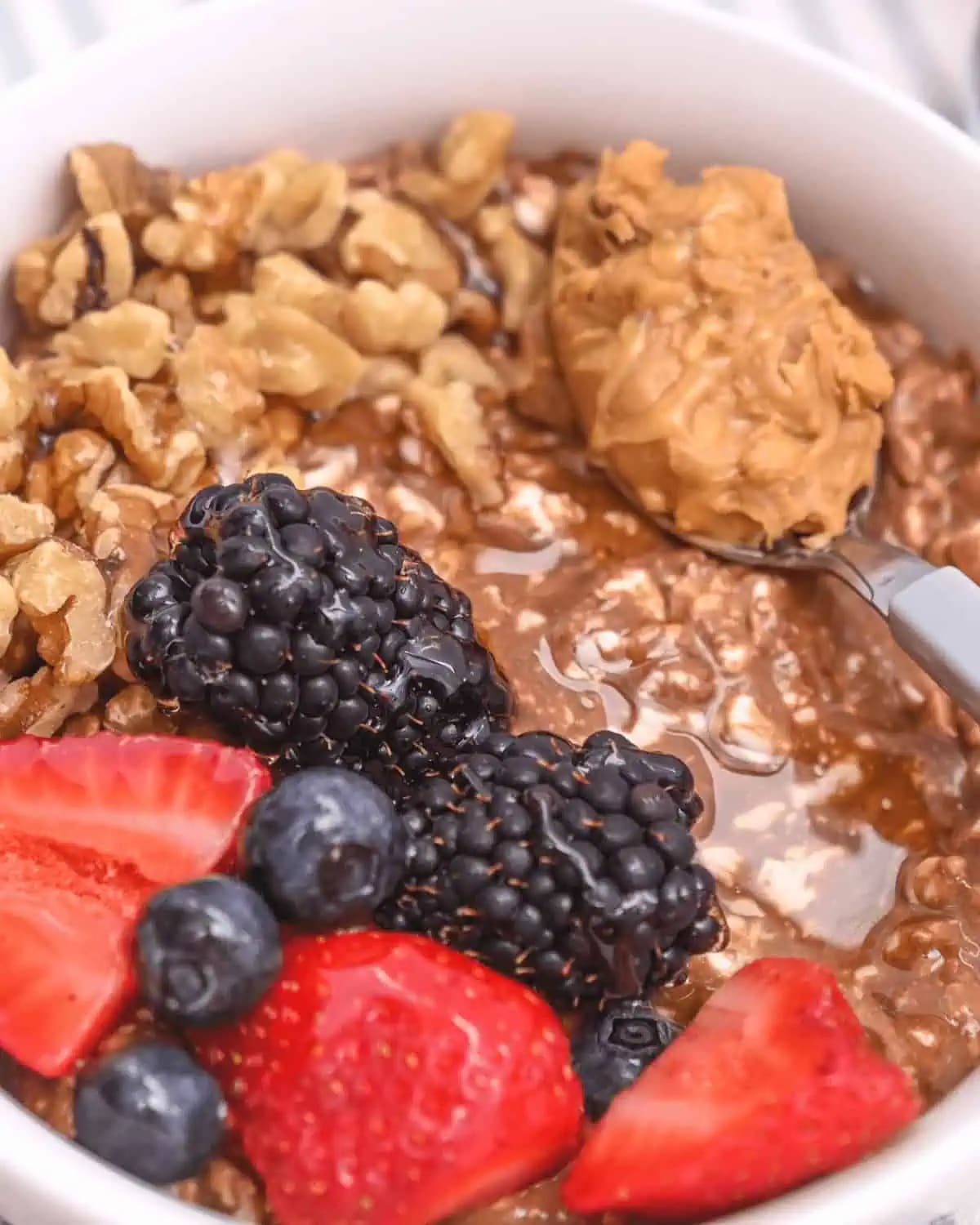 Chocolate Cottage Cheese Breakfast Bowl