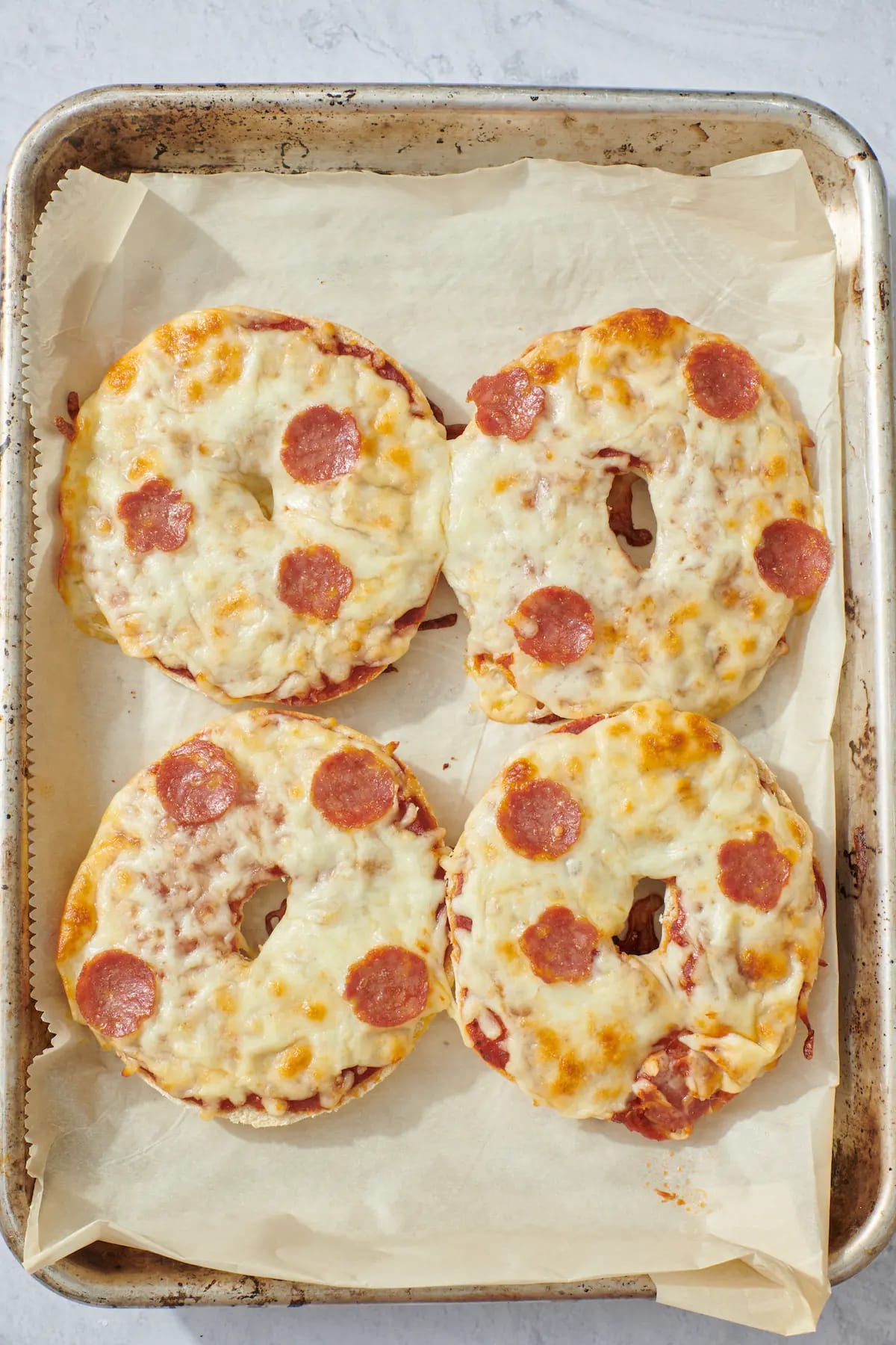 Homemade Pizza Bagels