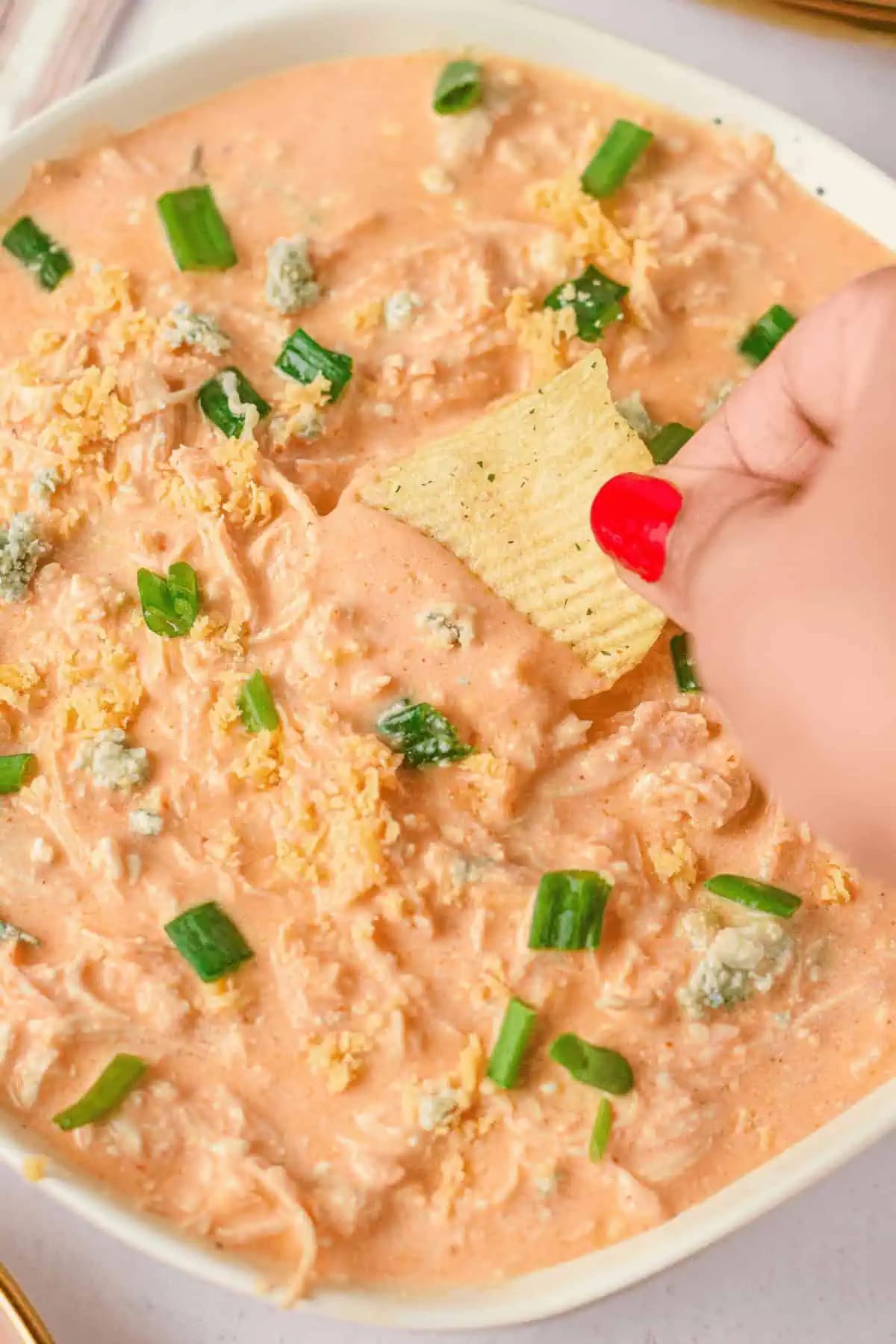 Instant Pot Buffalo Chicken Dip