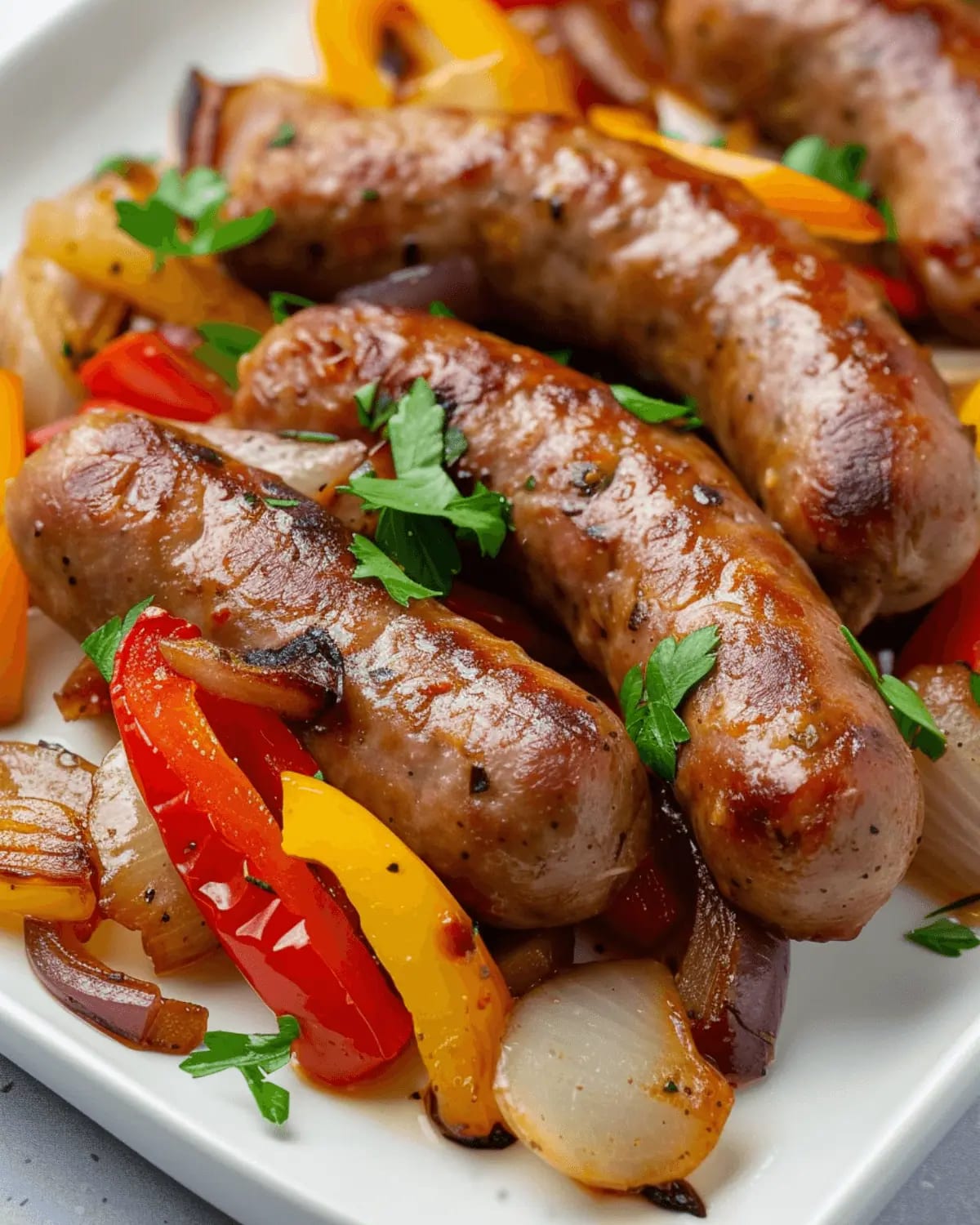 Baked Sausage and Peppers