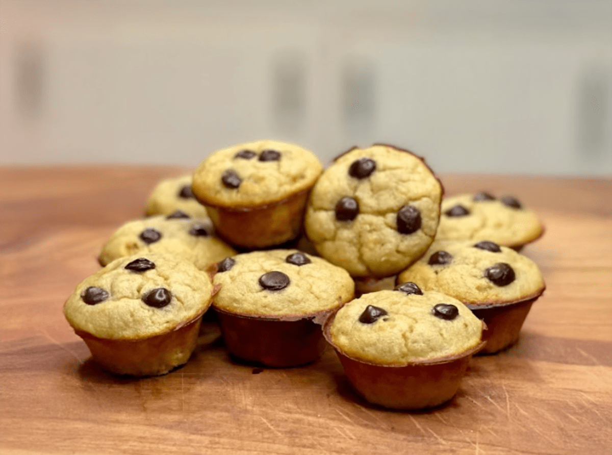 High Protein Low Cal Banana Bread Mini Muffins