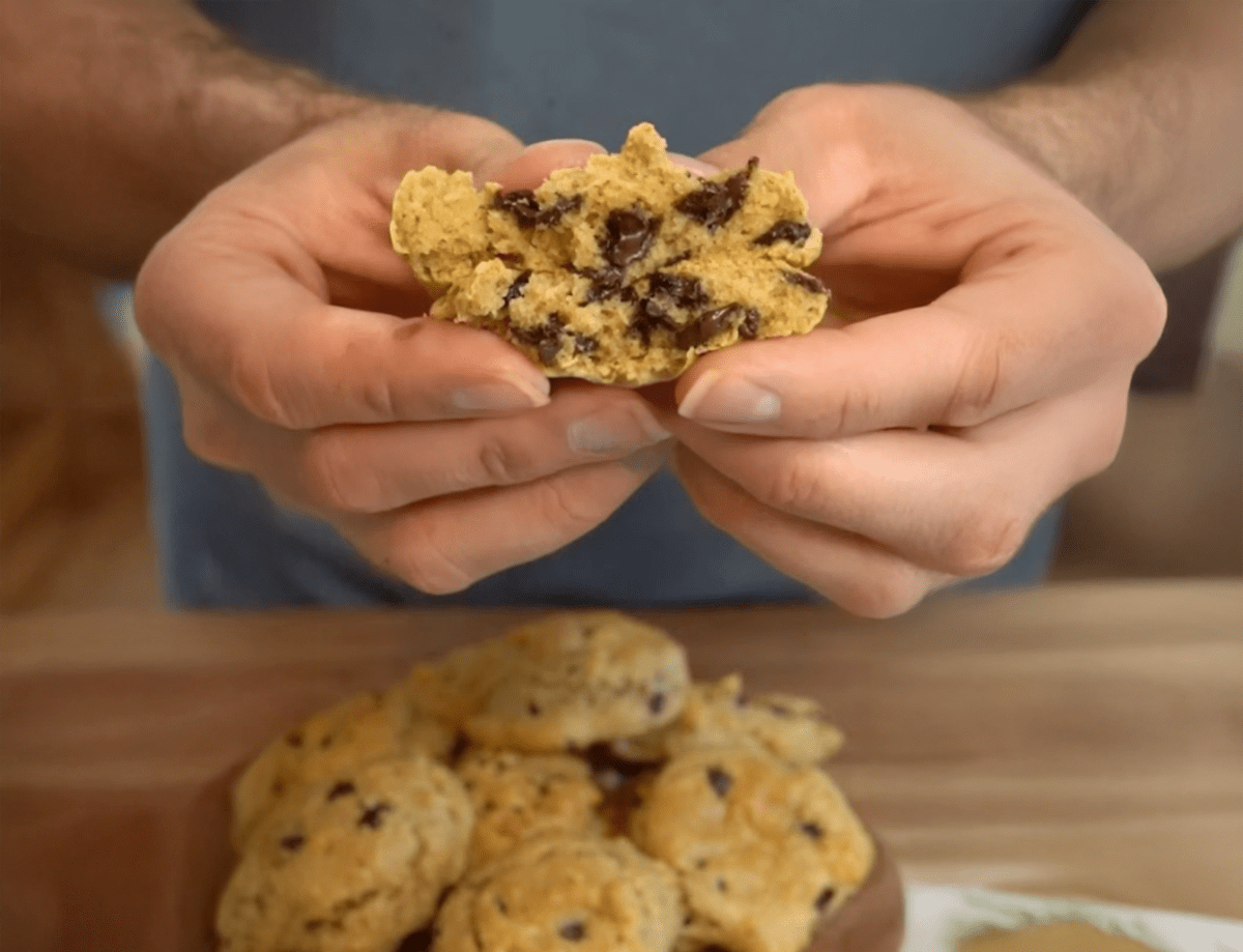 High Protein Chocolate Chip Peanut Butter Cookies