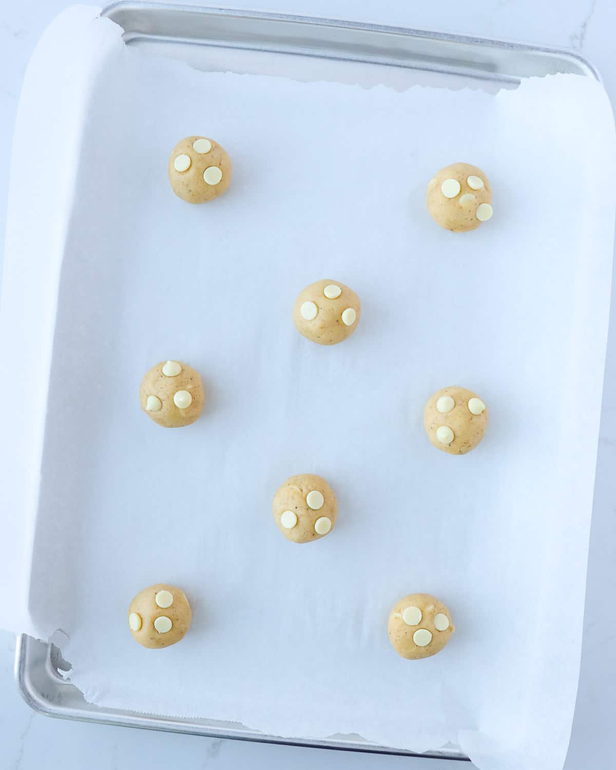 Eggnog White Chocolate Chip Cookies