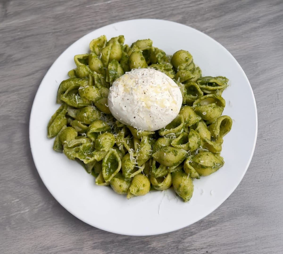 Pesto Pasta with Burrata
