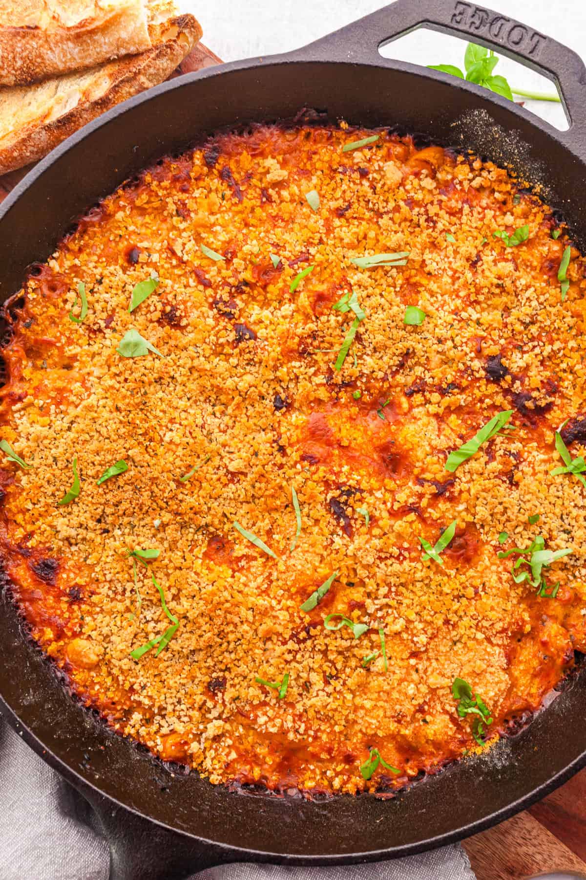 Cheesy White Bean Tomato Bake