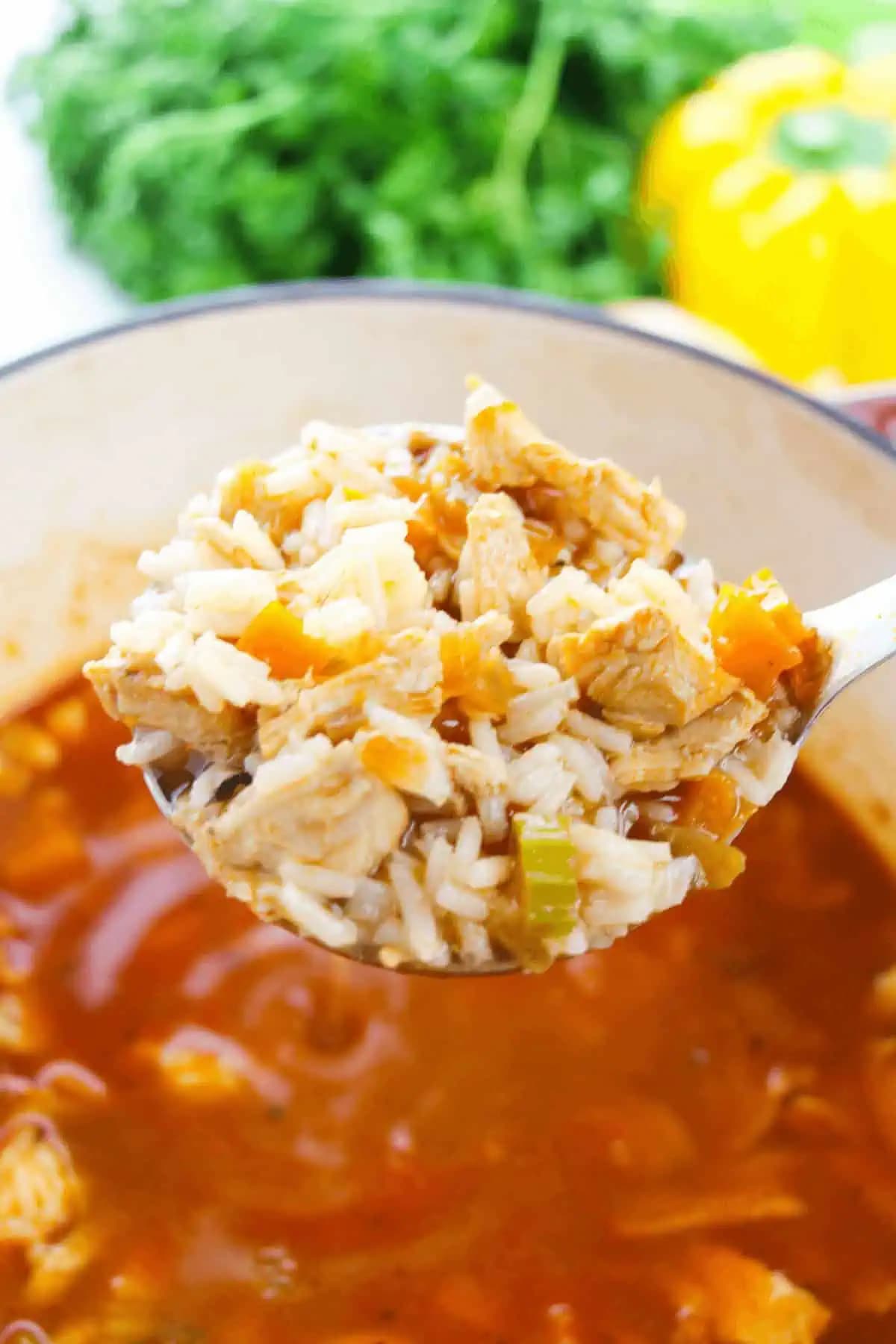 Cajun Chicken Rice Soup