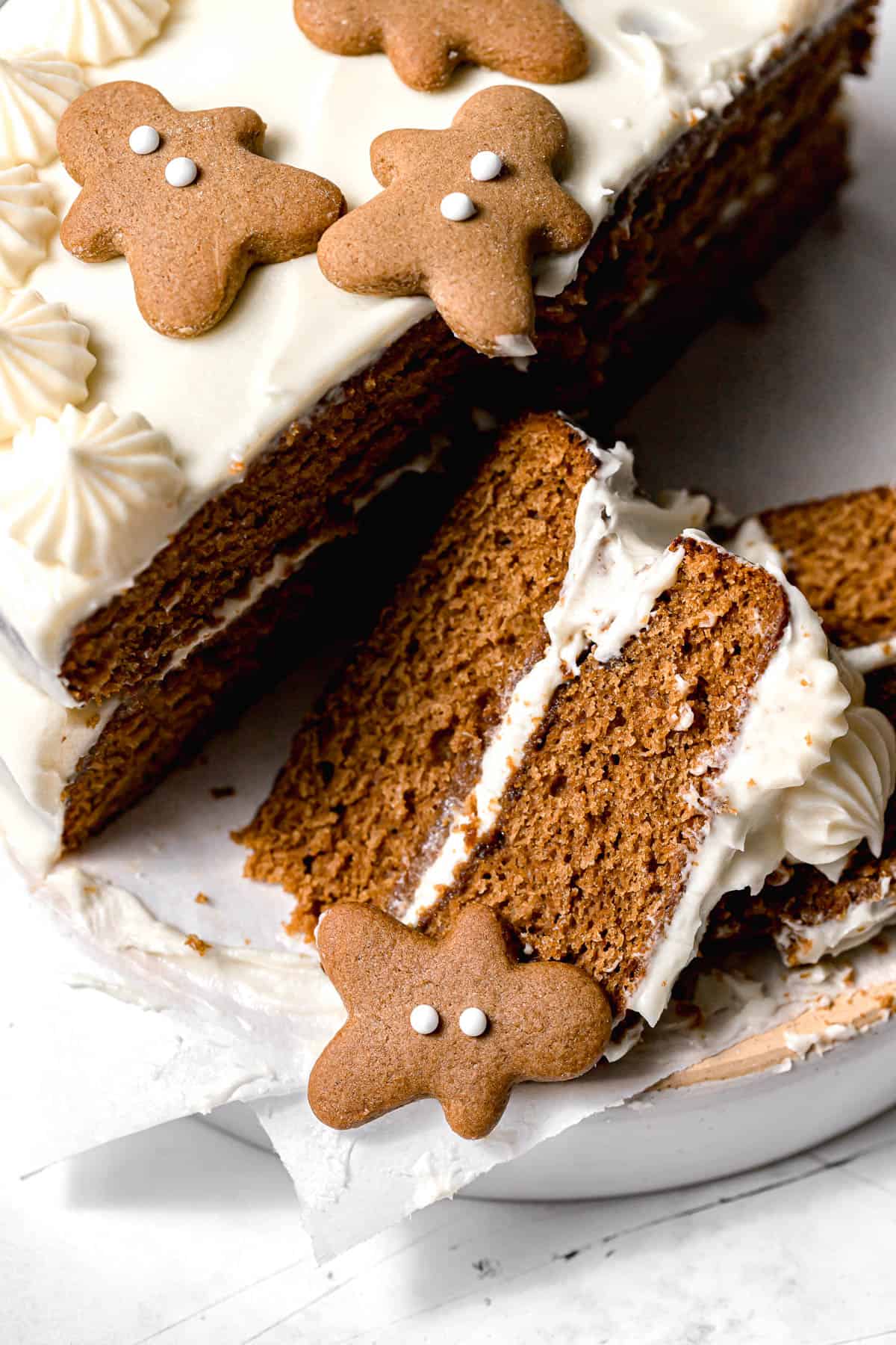 Gingerbread Cake with Cream Cheese Frosting