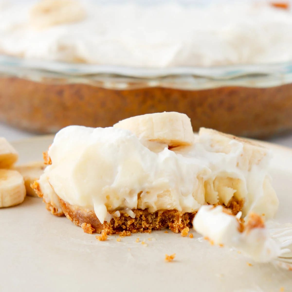 Banana Cream Pie with Graham Cracker Crust
