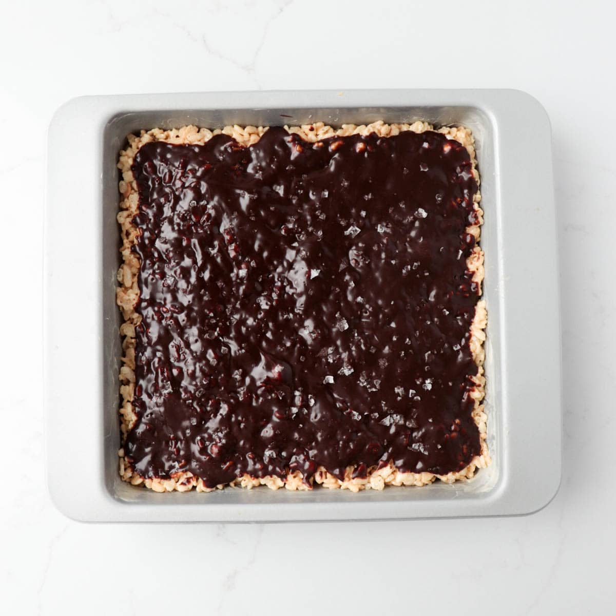 Salted Chocolate Rice Krispie Treats