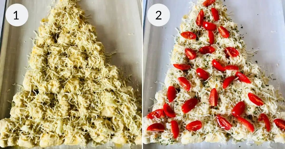 Pull Apart Christmas Tree Bread