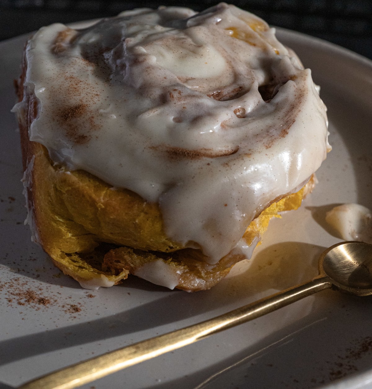 Brown Butter Pumpkin Cinnamon Rolls with Cream Cheese Icing