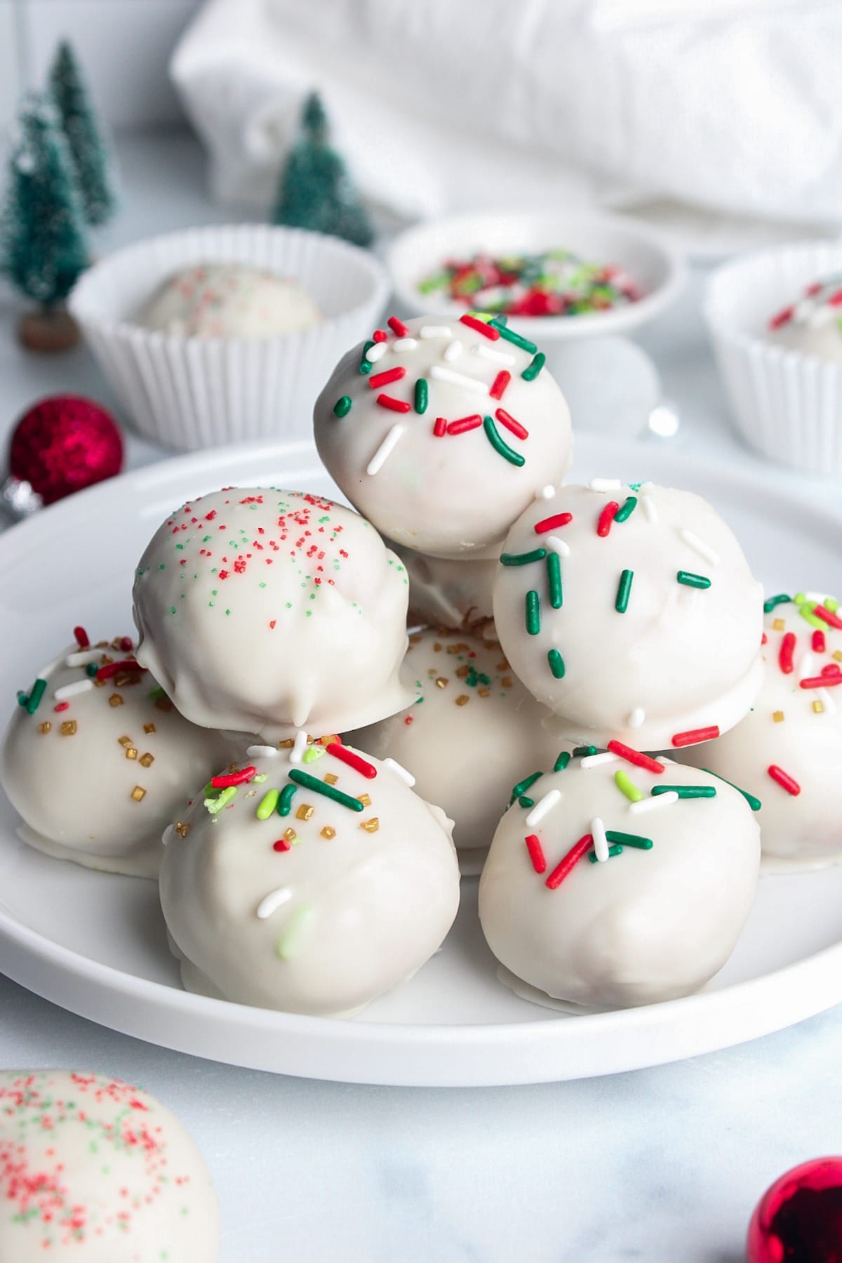 Sugar Cookie Protein Truffles