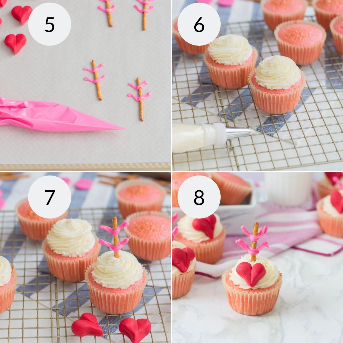 Cupid’s Bow Cupcakes