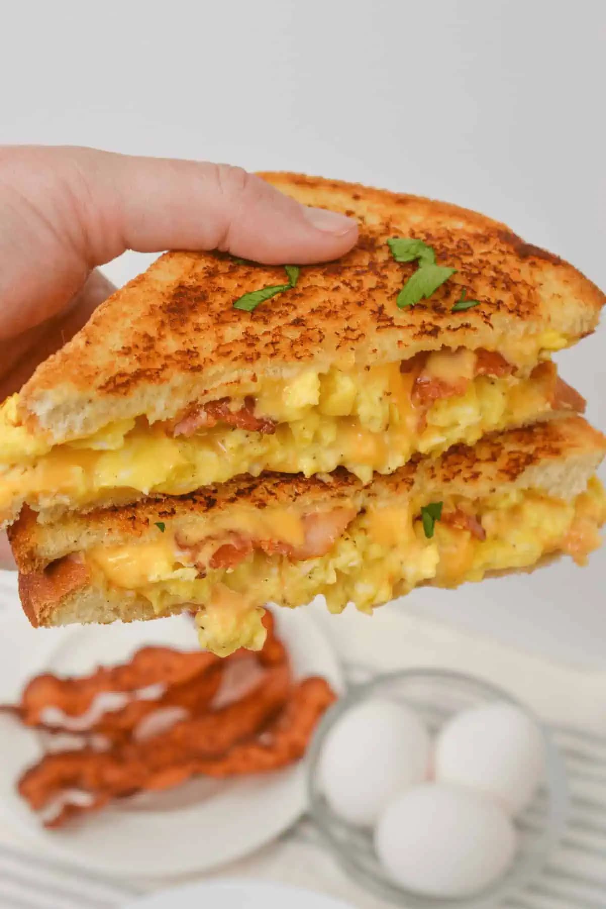 Bacon Egg and Cheese Grilled Cheese