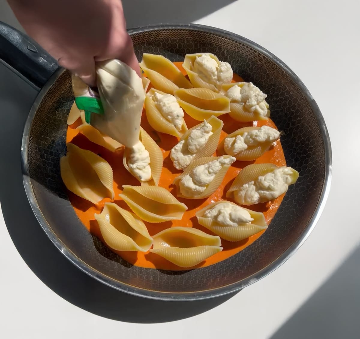 Stuffed Shells with Vodka Sauce