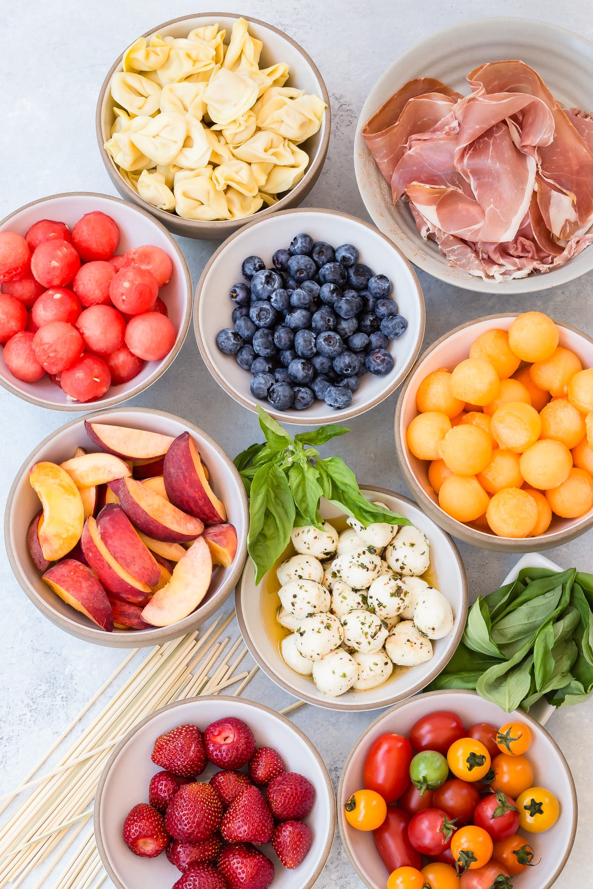 Fruit Caprese Kabobs