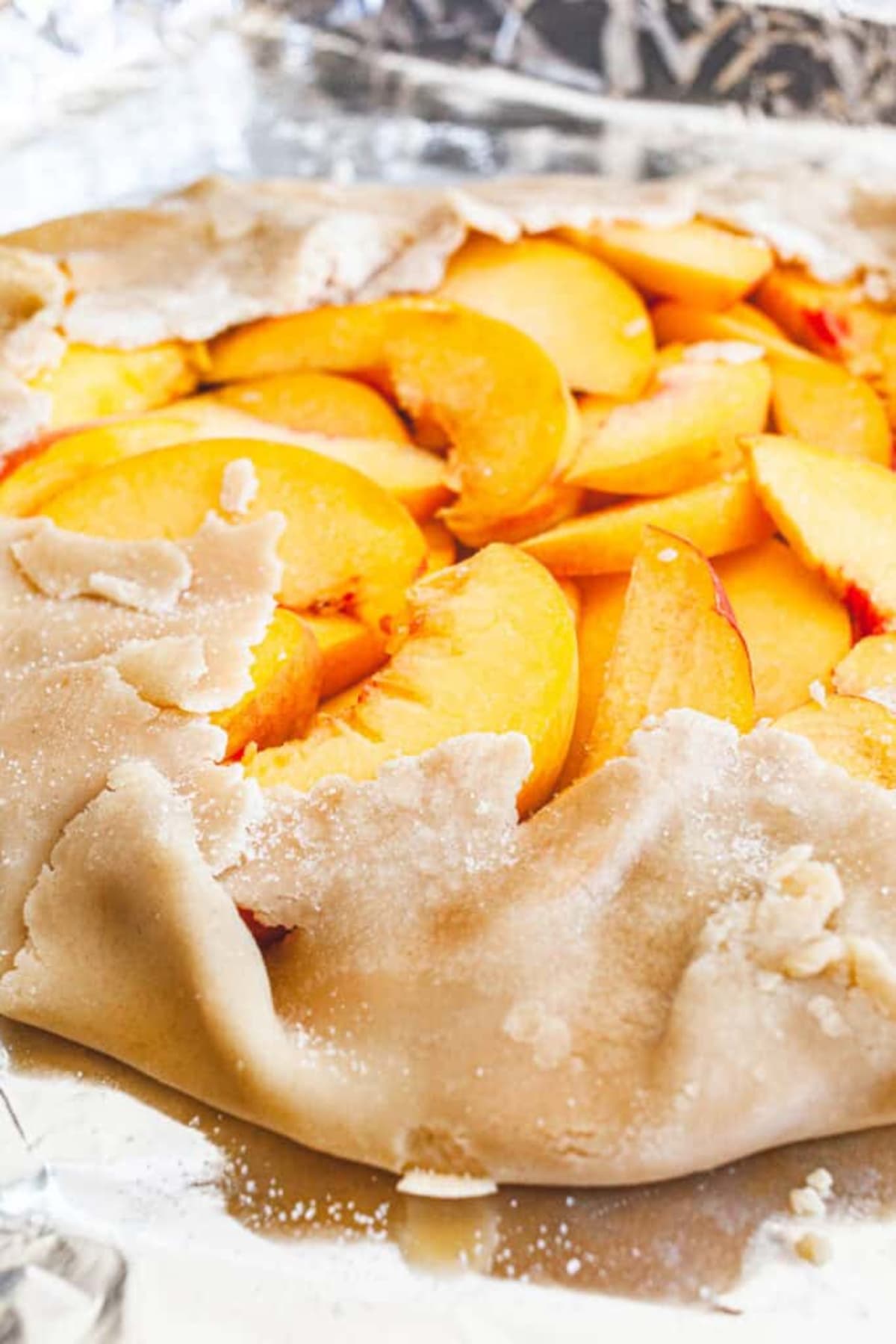 Rustic Peach Tart