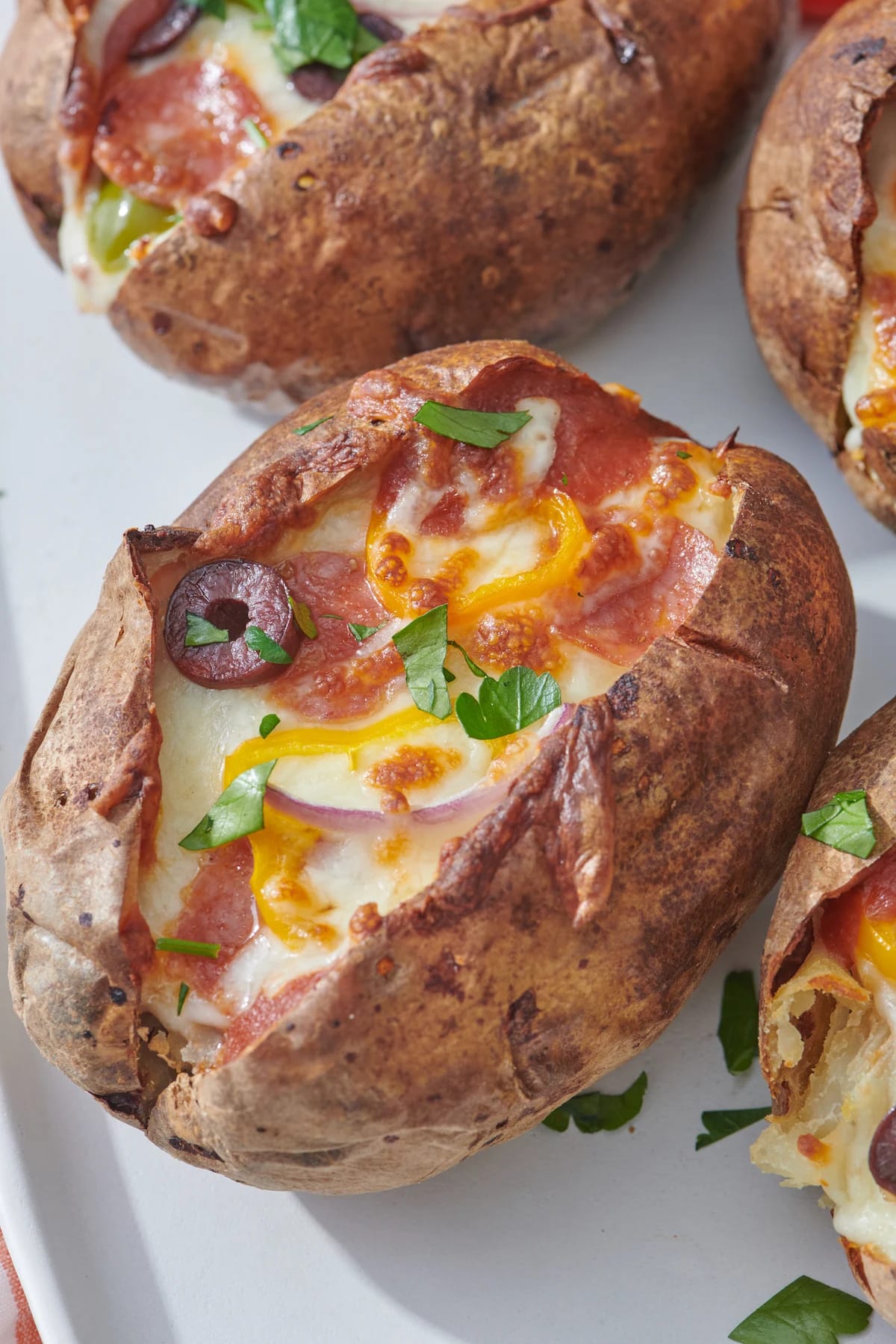 Pizza Stuffed Potatoes