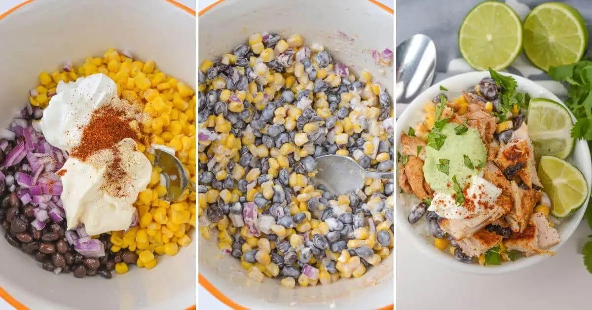 Street Corn Chicken Rice Bowl