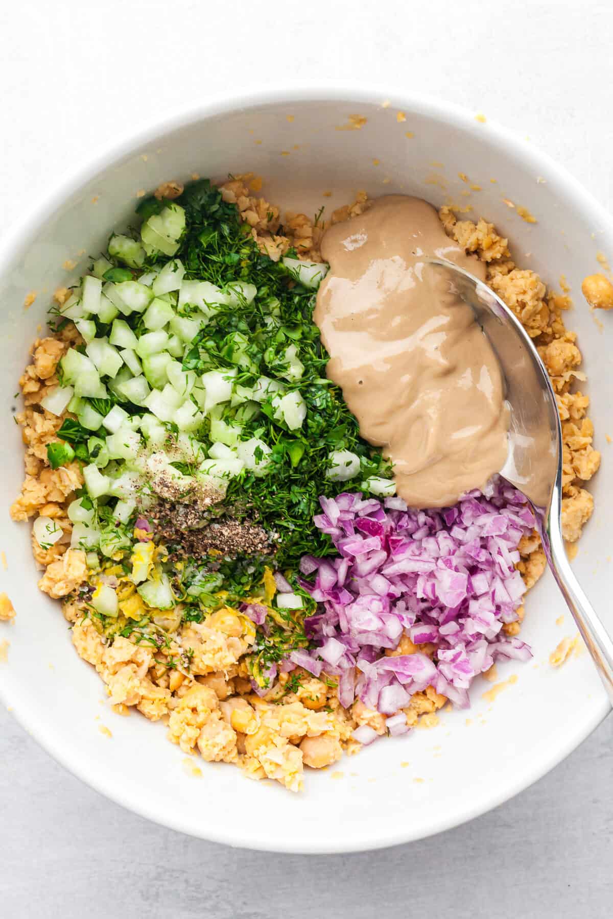 Smashed Chickpea Salad (wrap or sandwich)