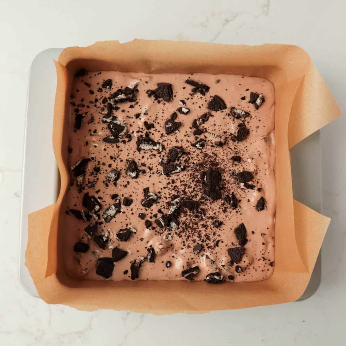 Oreo Nutella Cheesecake Bars