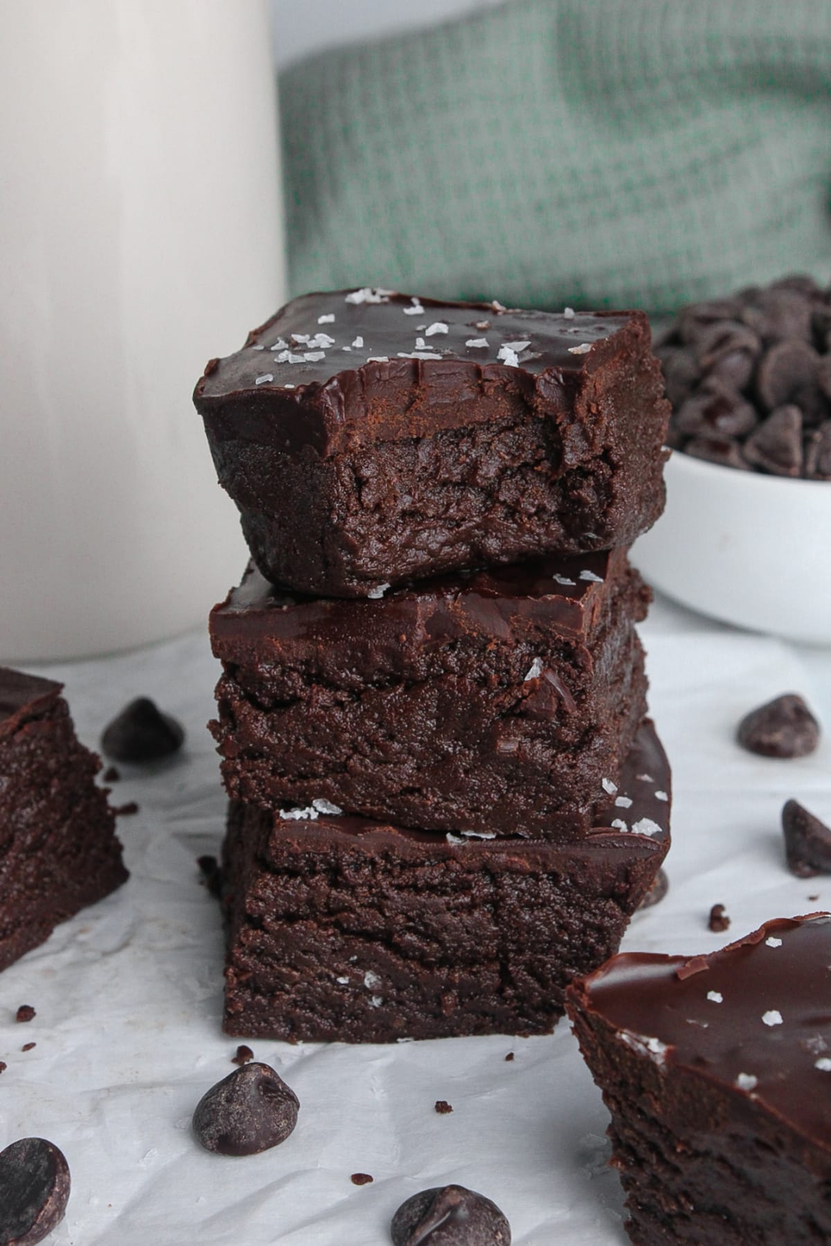 No Bake Protein Brownies