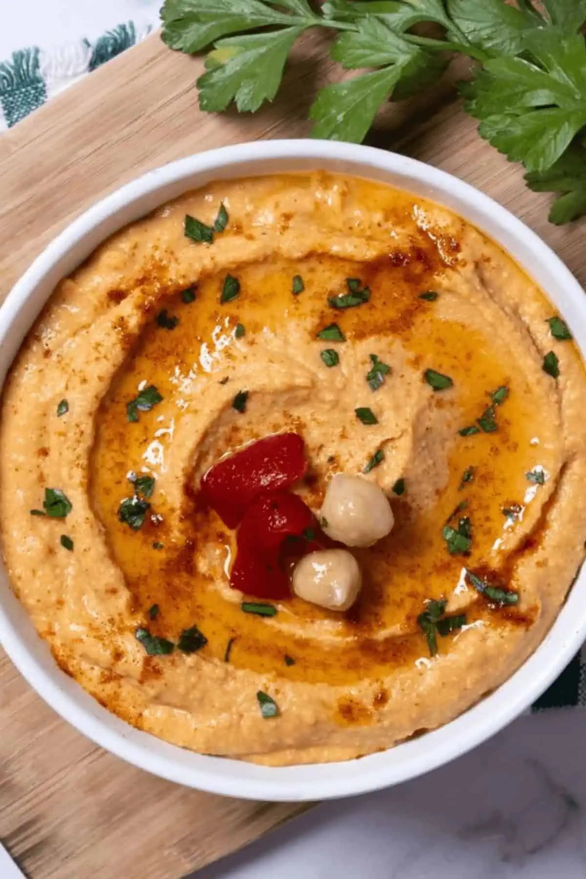 Roasted Red Pepper Hummus