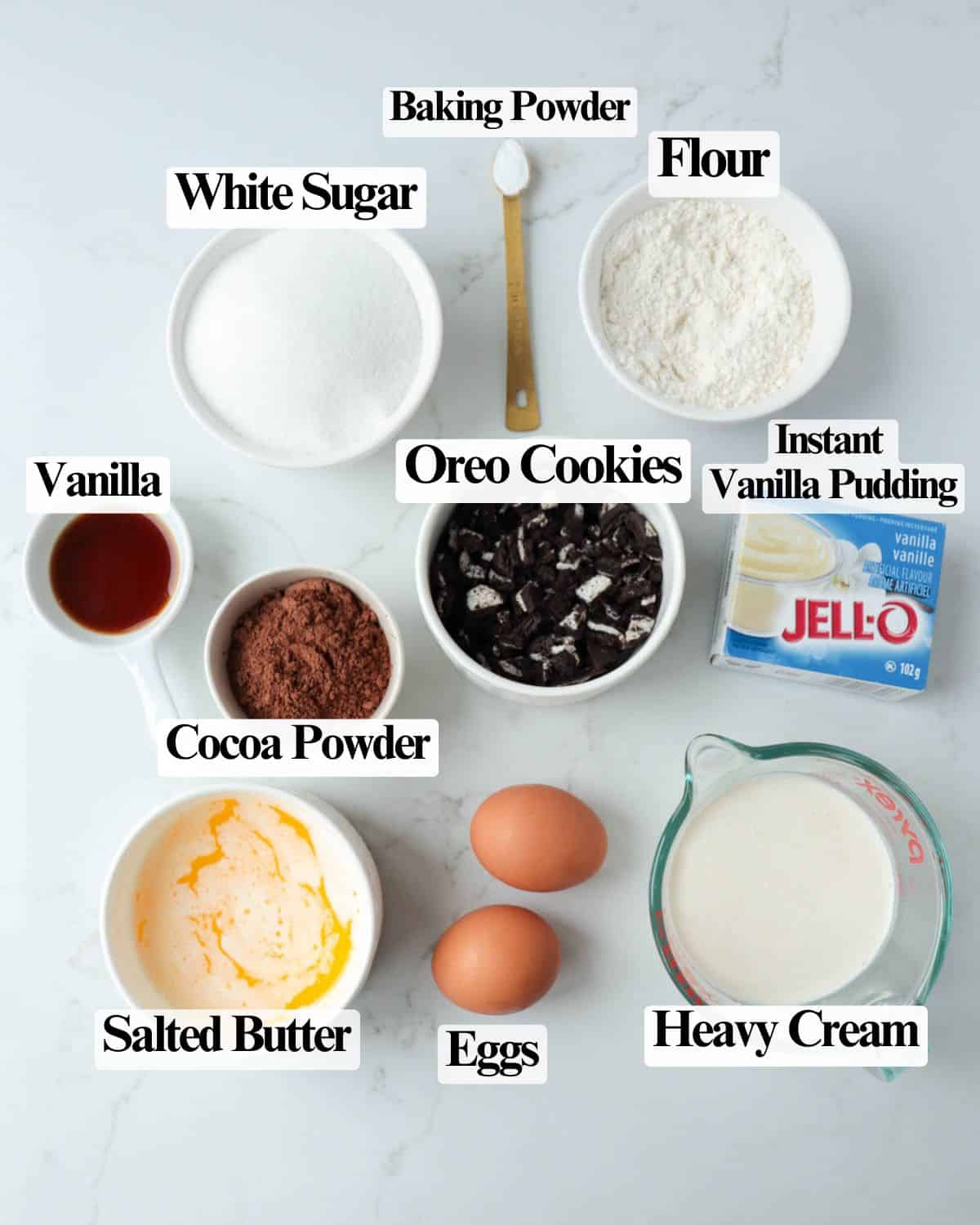 Cookies and Cream Brownies