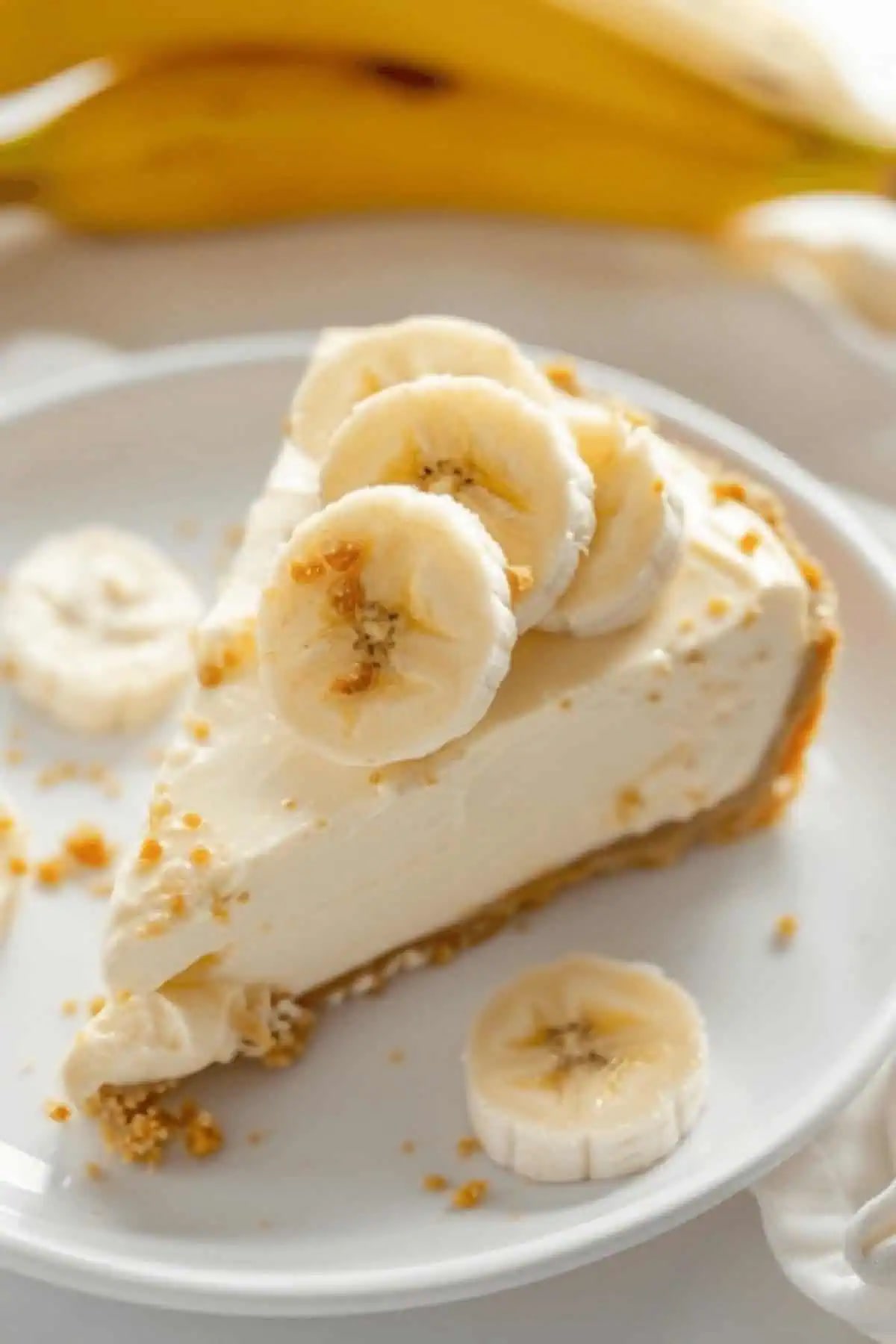 No Bake Banana Cheesecake