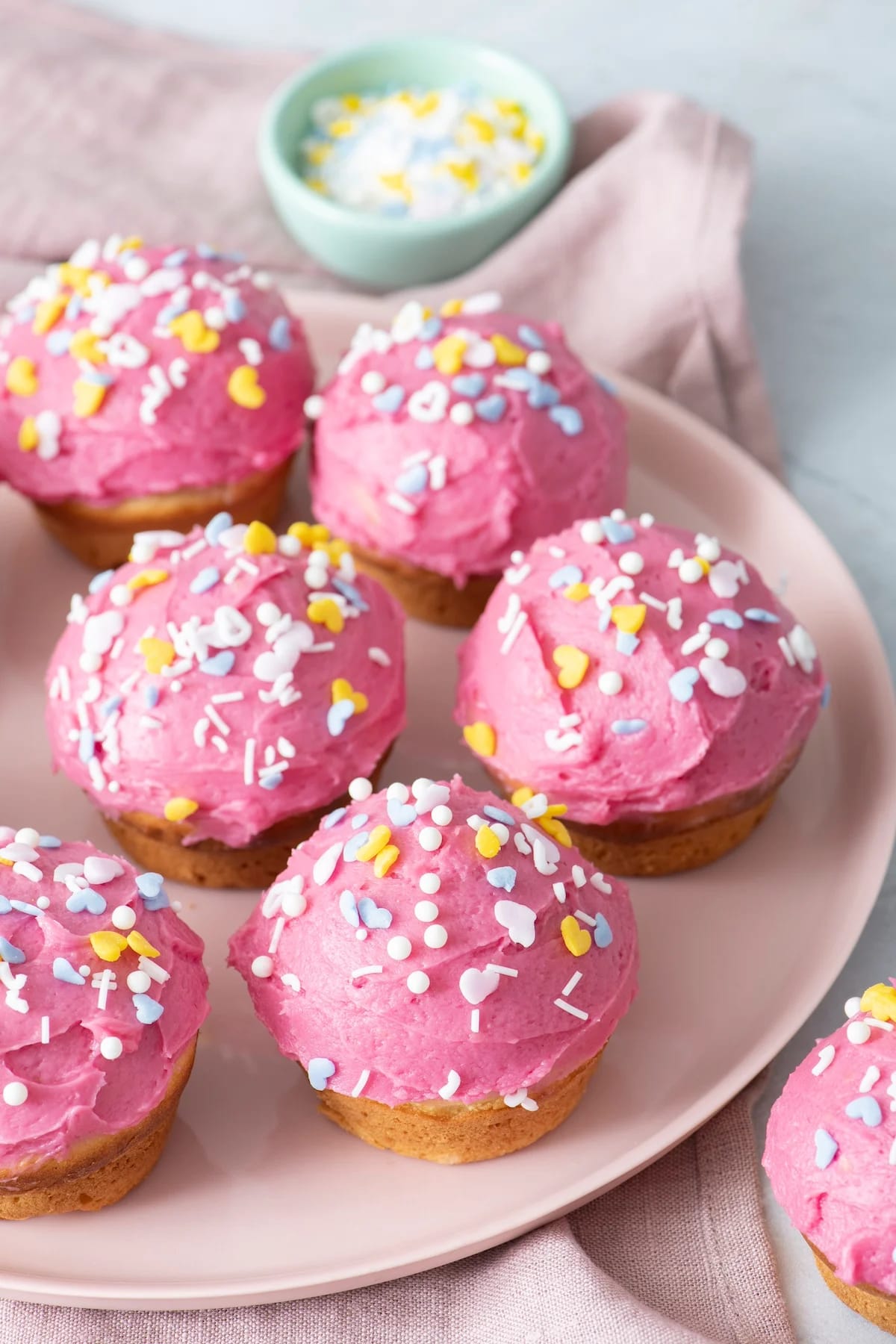 Dye-Free Pink Cupcakes for Valentine’s Day