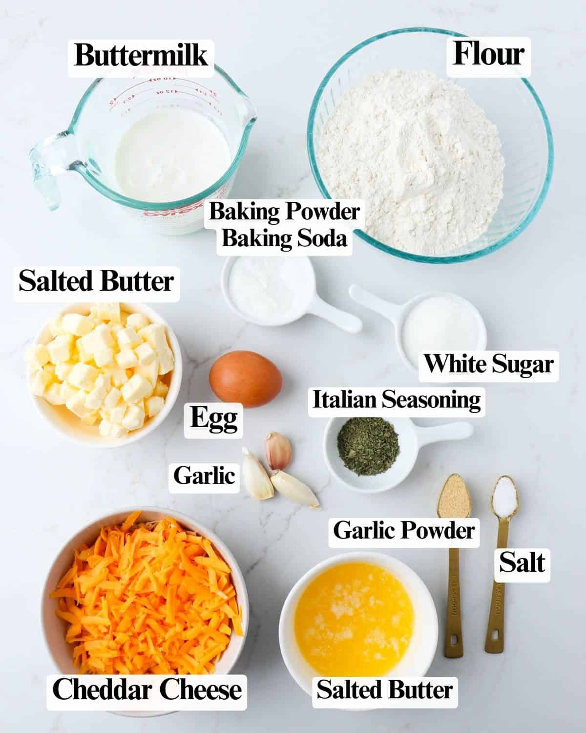 Cheddar Garlic Butter Biscuits