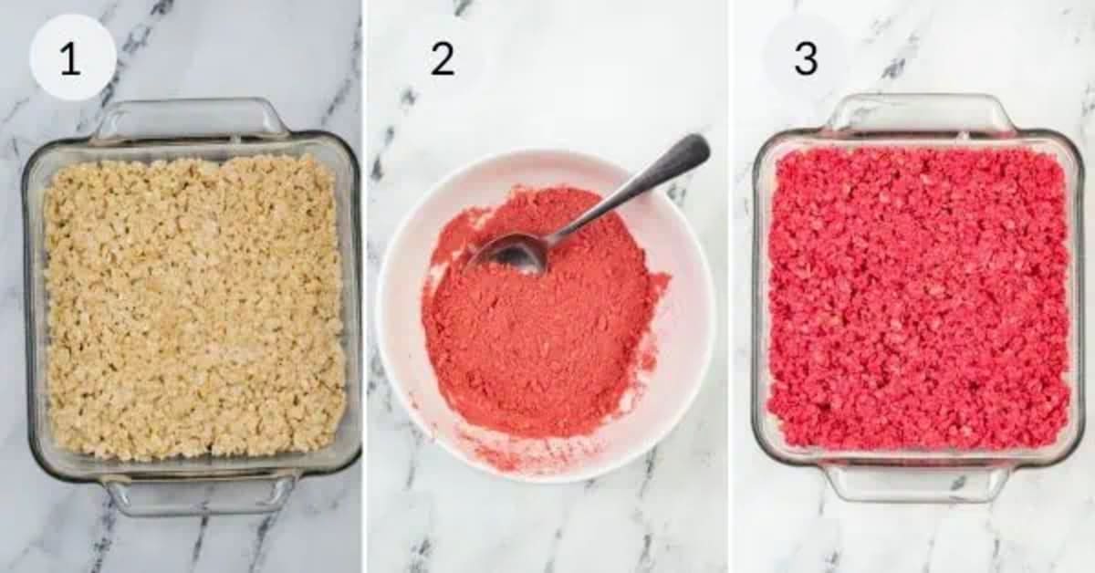 Strawberry Chocolate Rice Krispie Treats