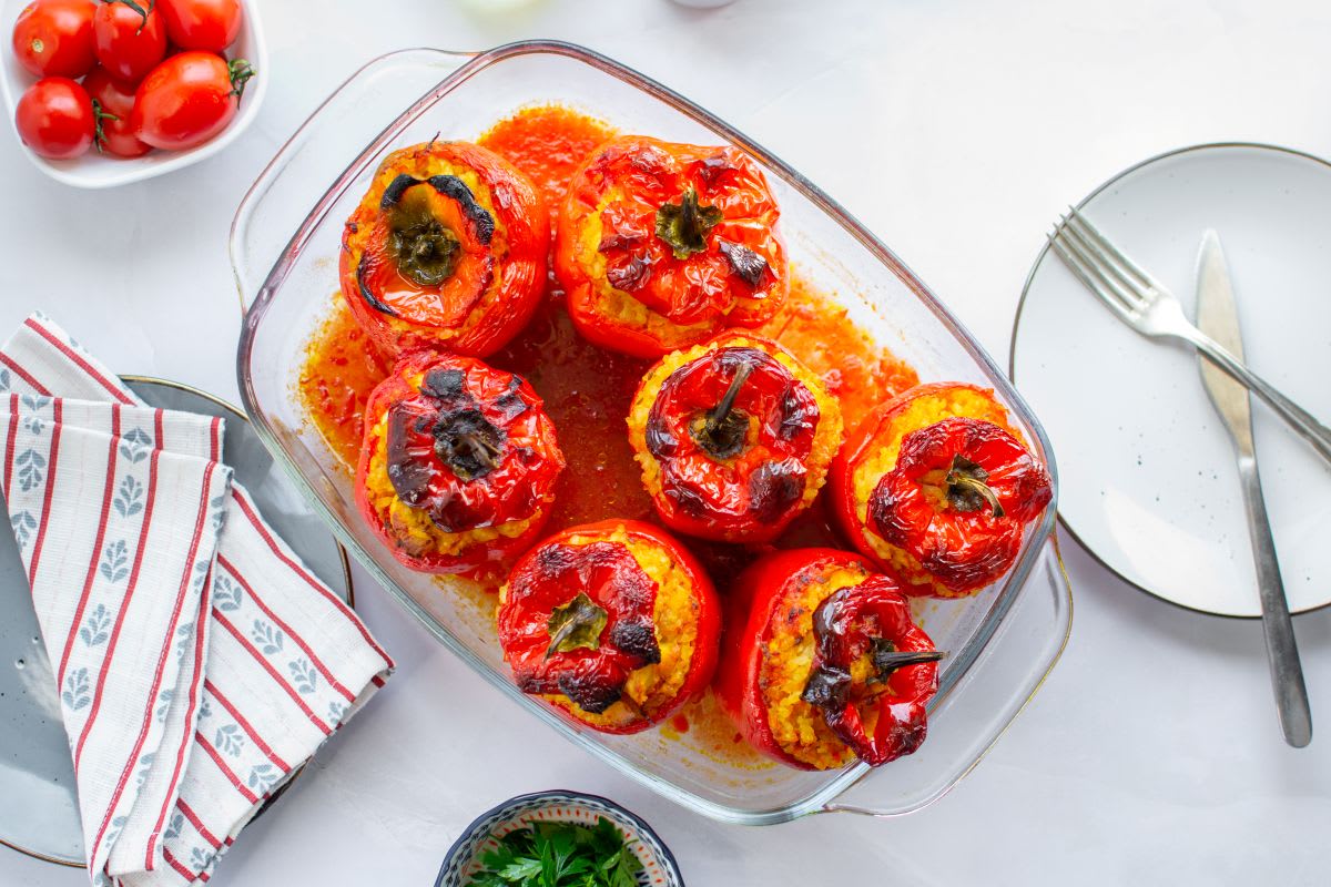 Chicken Stuffed Bell Peppers