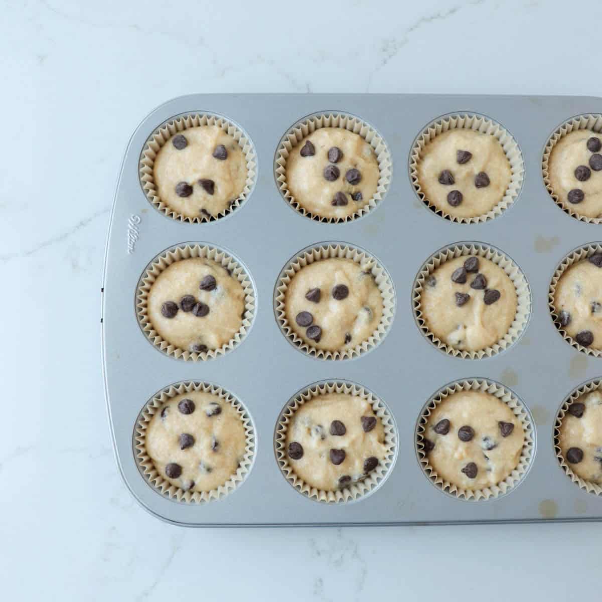 Chocolate Chip Banana Muffins