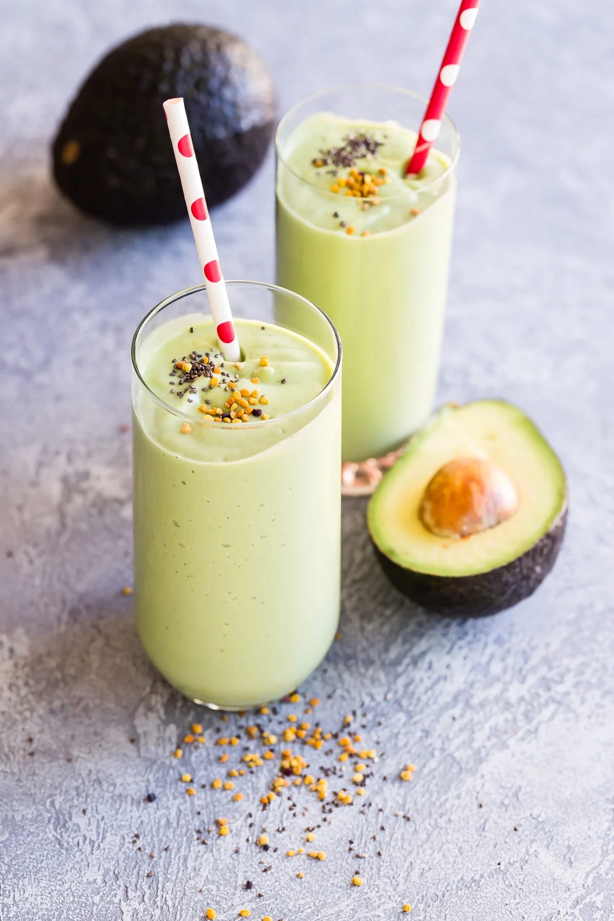 Vanilla Avocado Greens Smoothie