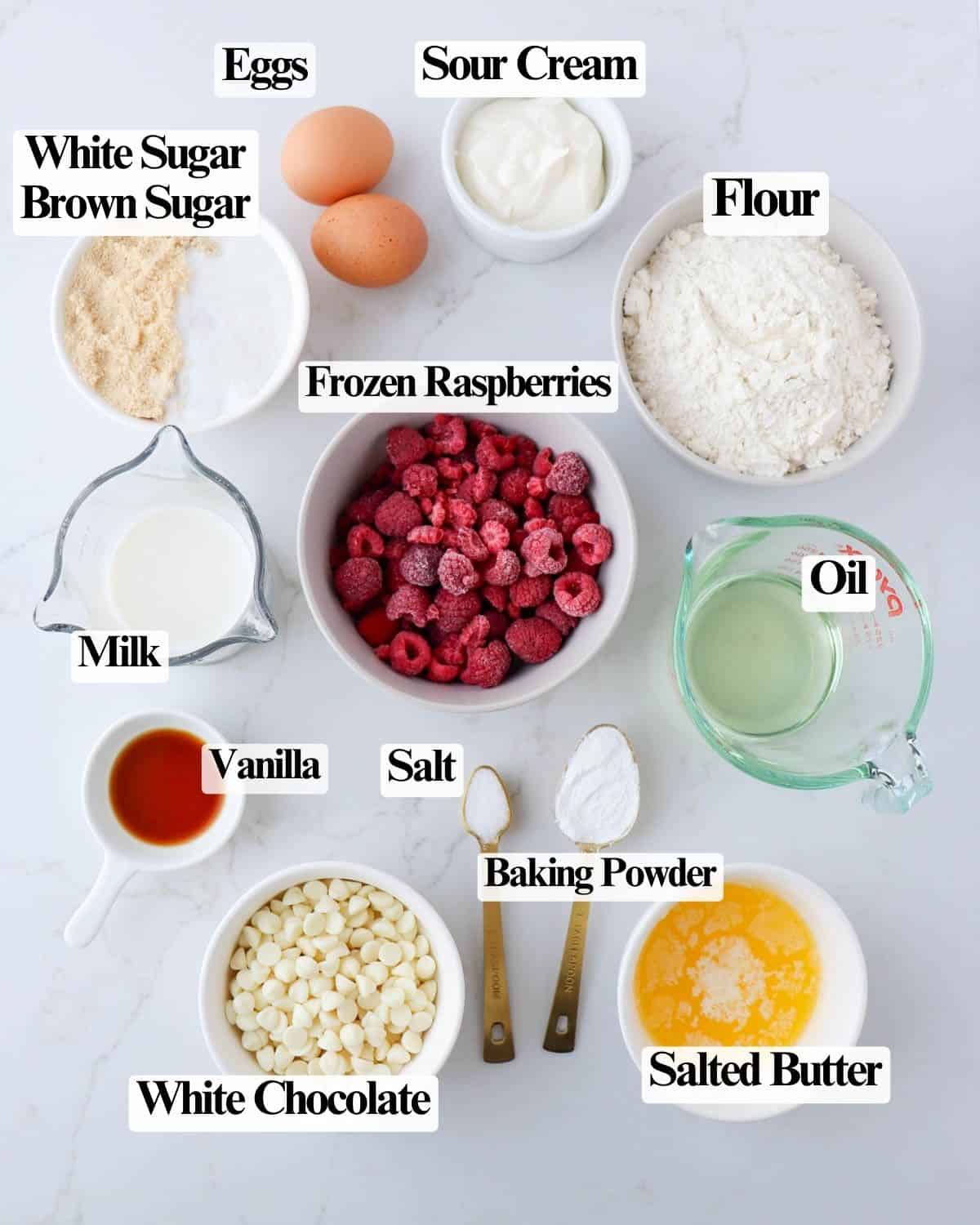 Raspberry White Chocolate Muffins