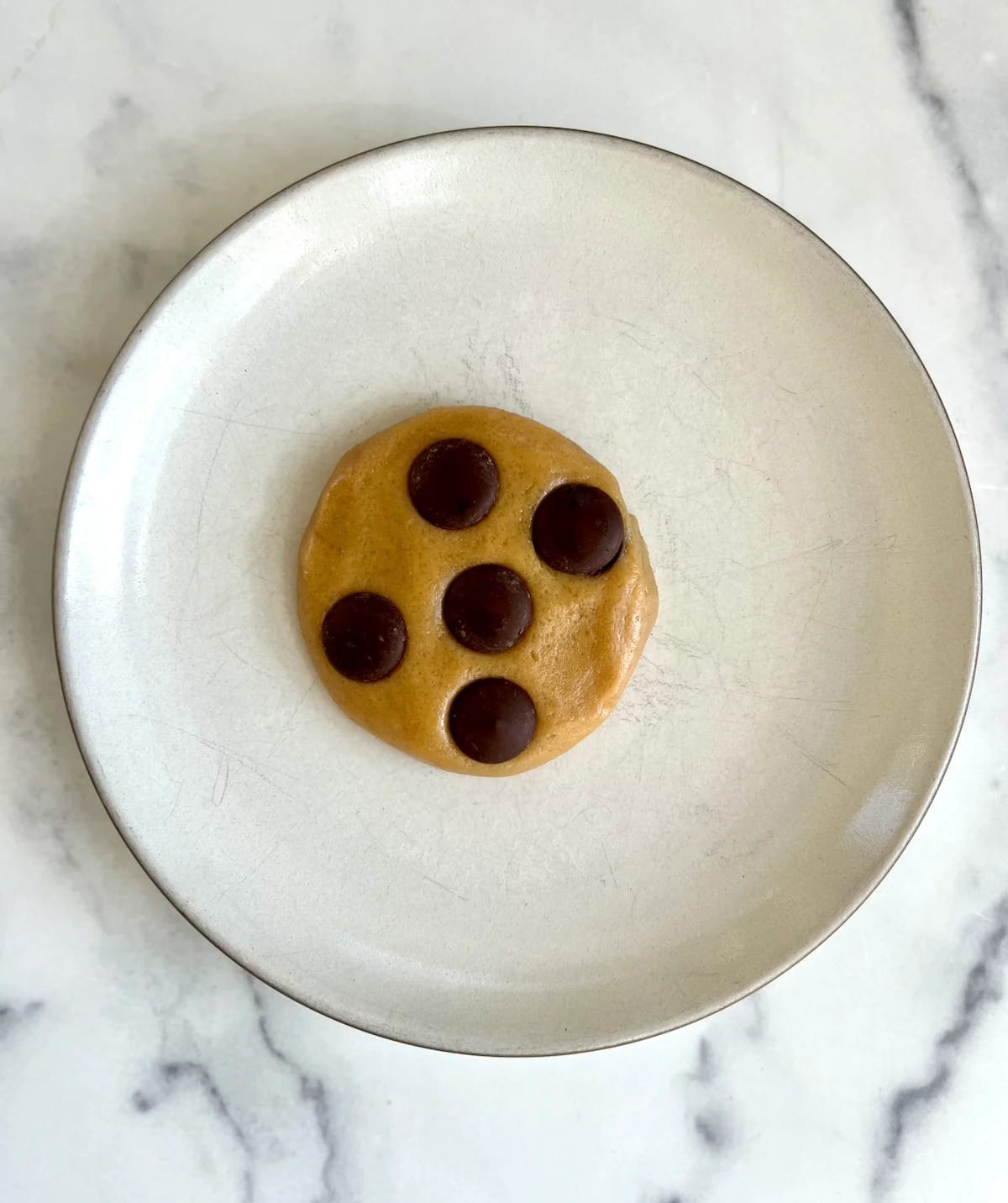 Microwave Chocolate Chip Sea Salt Cookie for ONE
